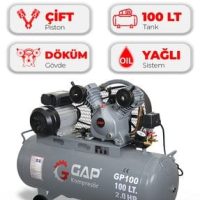 Hava Kompresörü Gap|100 Lt 2'kafa 8'bar 3'hp Pistonlu