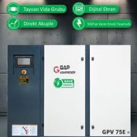 İnvertörlü Vidalı Hava Kompresörü 75hp (TEK MAKİNE) Gpv75e