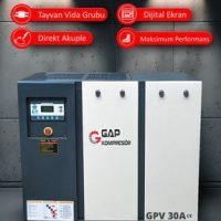 Vidalı Hava Kompresörü 30hp (TEK MAKİNE) Gpv30a