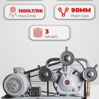 Üç Piston Kafa Grubu 10Hp 8 Bar G3090b